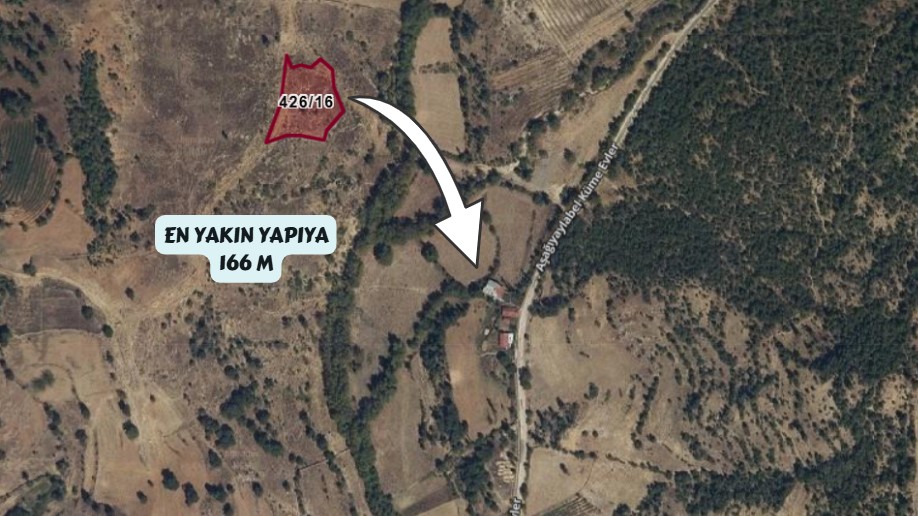 ISPARTA SÜTÇÜLER AŞAĞIYAYLABEL'DE 1/2 HİSSELİ 1229M² TARLA - ISPARTA SÜTÇÜLER fotoğraf 3